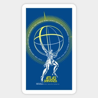 Atlas Shrugged retro Objectivism Symbol Magnet